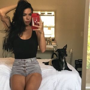 High waisted Shorts + body suit <3